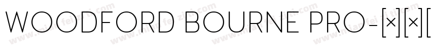 WOODFORD BOURNE PRO字体转换
